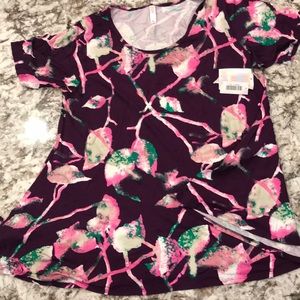 3XL Purple & Pink LuLaRoe Perfect T.